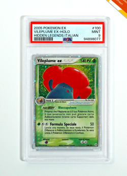 Pokemon PSA 9 Vileplume Ex #100 Holo EX Leggende Nascoste 2005 Italiano - Image 1