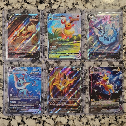 Pokemon TCG SWSH Promo Flareon V VMAX Vaporeon V VMAX Jolteon V VMAX Foil Lot - Image 1