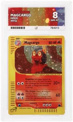 2003 Pokemon Skyridge Magcargo H16 Holo ACE 8 NM-MT e-Reader WOTC - Image 1