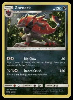 Zoroark - SM89 Holo Promo Sun & Moon Promo Pokemon Holo Heavily Played - Image 1