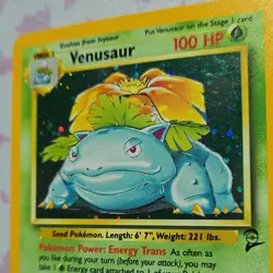 Pokemon TCG Venusaur Base Set 2 Holo Rare 18/130 2000 100HP Wizards of the Coast - Image 3