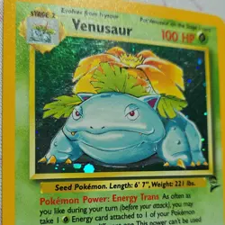 Pokemon TCG Venusaur Base Set 2 Holo Rare 18/130 2000 100HP Wizards of the Coast - Image 4