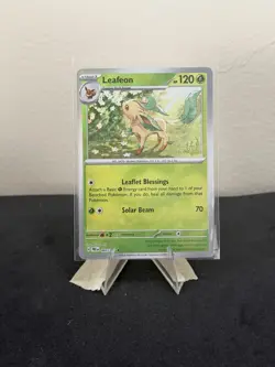 Leafeon 005/131 R Prismatic Evolutions Pokemon NM Pokeball - Image 1