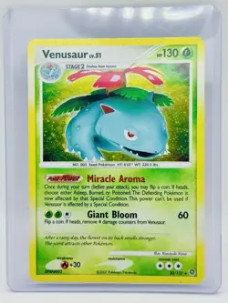 Pokemon Venusaur LV. 51 Misprint Holo Bleed 20/132 Secret Wonders 2007 - Image 2