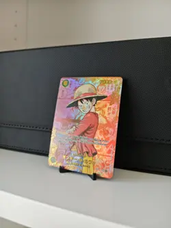 One Piece Card Luffy OP13-118 Red Parallel Comic Japanese Custom - Image 2