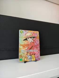 One Piece Card Luffy OP13-118 Red Parallel Comic Japanese Custom - Image 3