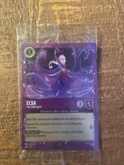 Elsa - The Fifth Spirit 6/P3 [Glitter Foil] SEALED Promo Disney Lorcana NM/M - Image 1