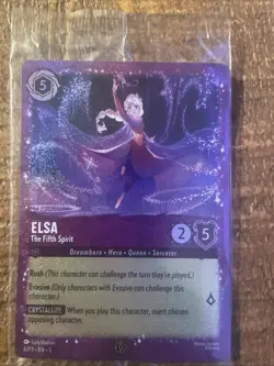 Elsa - The Fifth Spirit 6/P3 [Glitter Foil] SEALED Promo Disney Lorcana NM/M - Image 2