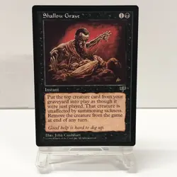 Magic the Gathering Shallow Grave Mirage 1996 Instant Card Japan - Image 1