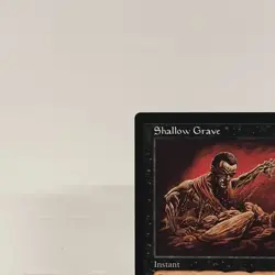 Magic the Gathering Shallow Grave Mirage 1996 Instant Card Japan - Image 2