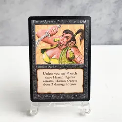 MTG Hasran Ogress Arabian Nights English Vintage Card Black 1993 WotC from Japan - Image 1
