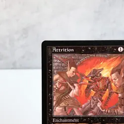 MTG Attrition Urza’s Destiny Rare Black Enchantment Old Frame English Japan - Image 2