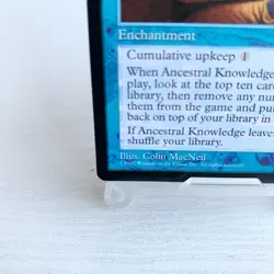 MTG Ancestral Knowledge Weatherlight Rare Enchantment 1997 Colin MacNeil Japan - Image 4