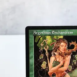 MTG Argothian Enchantress Urza’s Saga Rare Green Creature Druid Old Frame Japan - Image 2