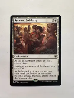 Renewed Solidarity - MTG Aetherdrift: Commander - NM - Image 1