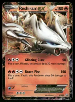 Pokemon Cards Reshiram EX BW36 Black And White Holo Promo MP - Image 1