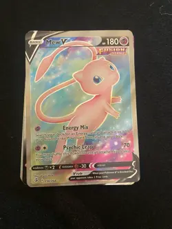 Pokemon Mew v TCG Full Art Holo Rare Card 250/264 Fusion Strike - Image 1