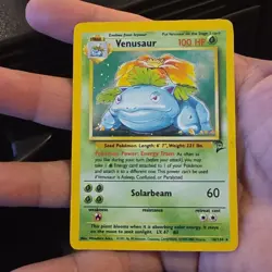 Pokemon Venusaur 015/102 Base Set 2 Holo Rare Card English MP - Image 1