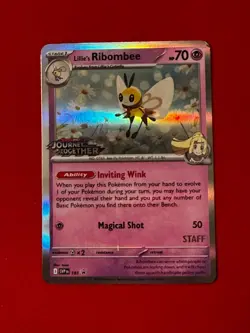 Lillie’s Ribombee #183 Prerelease Staff Promo SVP Pokemon Card – NM-/LP - Image 1