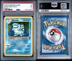 Pokemon Blastoise 002/102 Base Set 2 Holo Rare 2000 PSA 3 English - Image 3