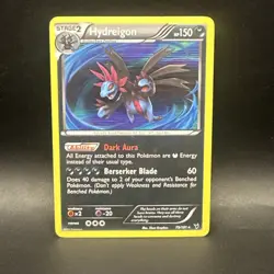 Pokemon Hydreigon Holo 79/101 Noble Victories Regular Rare Black And White - Image 1