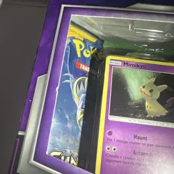 POKEMON TCG 2017 Mimikyu PIN Collection Factory Sealed Box-3 Booster Packs - Image 5