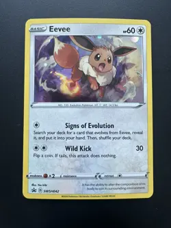 Pokemon Eevee SWSH042 Black Star Promo - Image 1