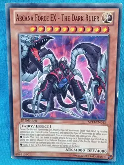 YuGiOh Cards - Arcana Force EX - The Dark Ruler - SP13-EN043 ..damaged.. - Image 1