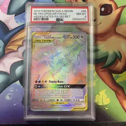PSA 8 MOLTRES ZAPDOS ARTICUNO GX 69/68 Hidden Fates Secret Rare Pokemon Card - Image 1