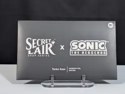 MTG Secret Lair x SONIC THE HEDGEHOG Turbo Gear Rainbow Foil Sealed New - Image 1