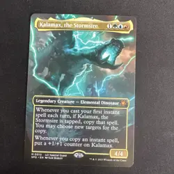 Kalamax, the Stormsire (Borderless) [SPG - 13] - NM [Foil] TCG MTG - Image 1