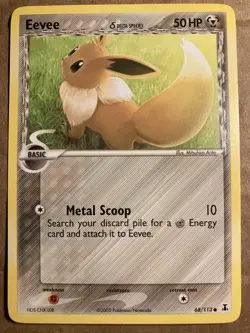 Eevee Pokemon Card Delta Species 68/113 LP - Image 1