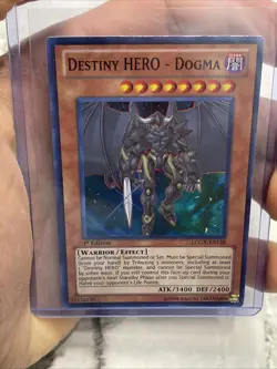 Destiny HERO - Dogma LCGX-EN128 1st Edition - YuGiOh Card - NM YuGiOh! Holo - Image 2