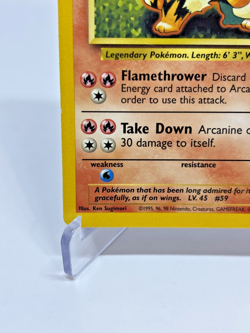 Arcanine 023/102 Pokemon Base Set Regular Unlimited Edition Shadow Border - Image 4