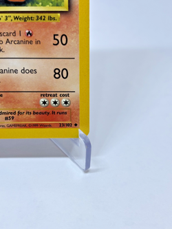 Arcanine 023/102 Pokemon Base Set Regular Unlimited Edition Shadow Border - Image 5