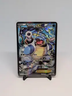 Pokemon TCG Blastoise EX XY122 Black Star Promo Holo Full Art MP condition - Image 1