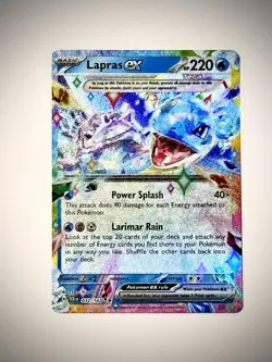 Stellar Crown NM Pokemon Lapras EX Double Rare 032/142 - Image 1