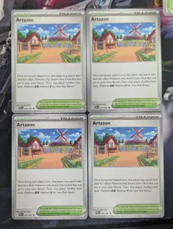 Pokemon TCG Paldean Fates Artazon 076/091 x4 Playset - Image 1