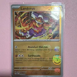 Pokemon Landorus Holo Master Ball Pattern Sv: Black Bolt 053/086 130 HP Rare - Image 1