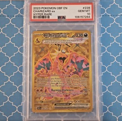 2023 Pokemon OBF En-Obsidian Flames #228 Charizard EX Hyper Rare PSA 10 - Image 3