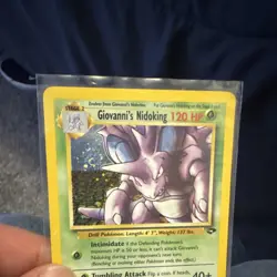 Pokemon Giovanni's Nidoking 120 HP Gym Challenge Holo Rare 7/132 Wizards - Image 2