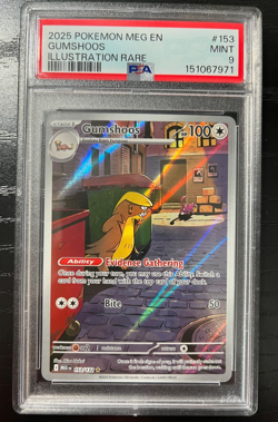 PSA 9 - Pokemon Gumshoos Illustration Rare (153/132 Mega Evolution) - Image 1
