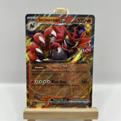 Incineroar ex 034/162 Double Rare Temporal Forces Pokemon Card NM - Image 1