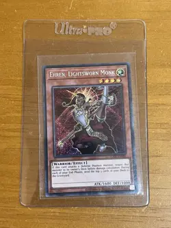 Ehren, Lightsworn Monk LODT-EN082 Secret Rare Light of Destruction Yugioh - Image 1