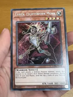 Ehren, Lightsworn Monk LODT-EN082 Secret Rare Light of Destruction Yugioh - Image 4