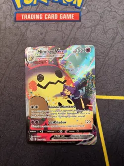 Pokemon Mimikyu VMAX Holo Ultra Rare TCG Card Brilliant Stars TG17/TG30 - Image 1