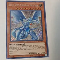 Blue-Eyes Shining Dragon LCKC-EN008 1st Secret Rare NM Yugioh Card - Image 1