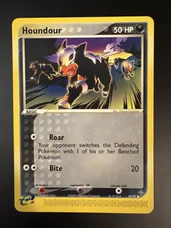 Houndour 59/97 EX Dragon Pokemon Card Nintendo e-Series Non Holo Common LP - Image 1