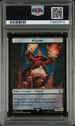 2025 MTG FINAL FANTASY TOKENS FOIL BIRD-0016/WIZARD-0014 PSA 10 - Image 2