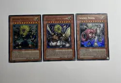 Yugioh Great SPHINX Ultra Rare ANDRO THEINEN TELEIA EP1 Lot of 3 Complete Set - Image 1